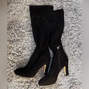 Black Suede Ivanka Trump Boots